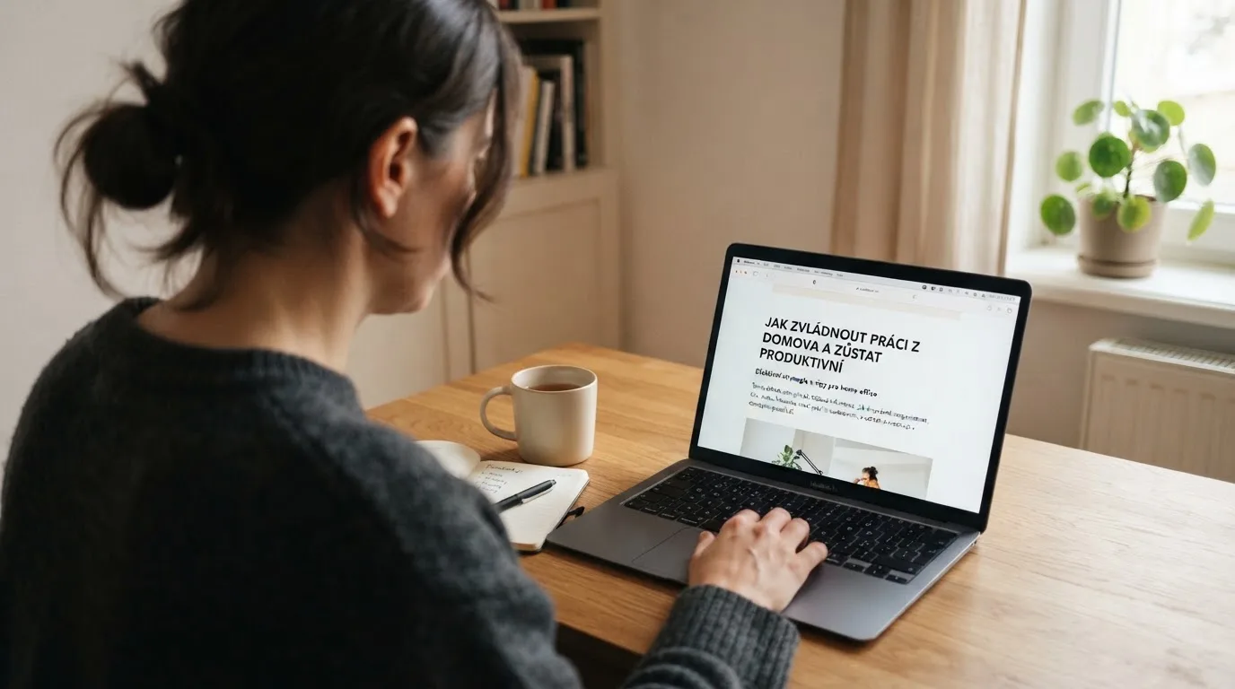 Člověk u notebooku čte informační stránku o online hazardu v Česku — nejlepší krypto casino pro české hráče